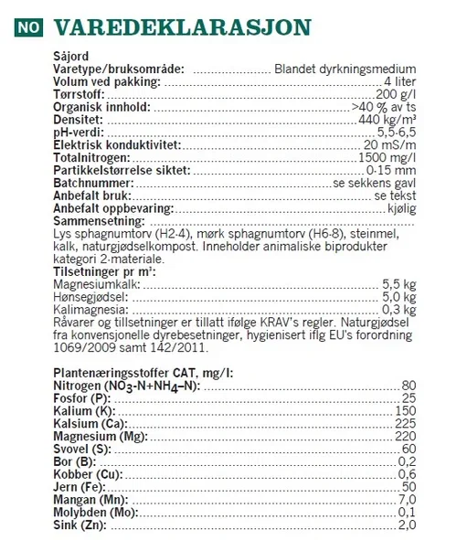 Såjord 4 L