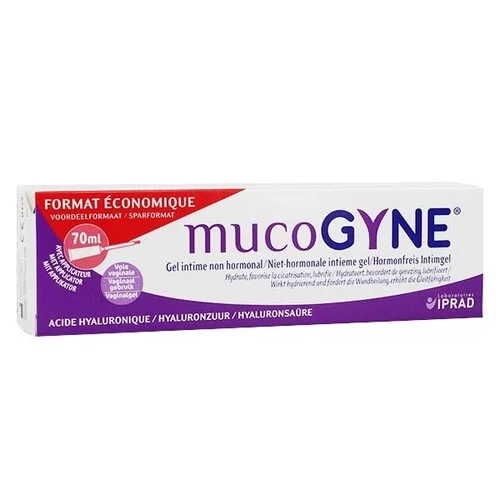MUCOGYNE Gel Intime Non Hormonal 70ml - Sécheresse Vaginale, Muqueuses, Cicatrisation