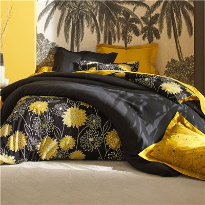 Linge de lit motif fleurs - BECQUET CRÉATION