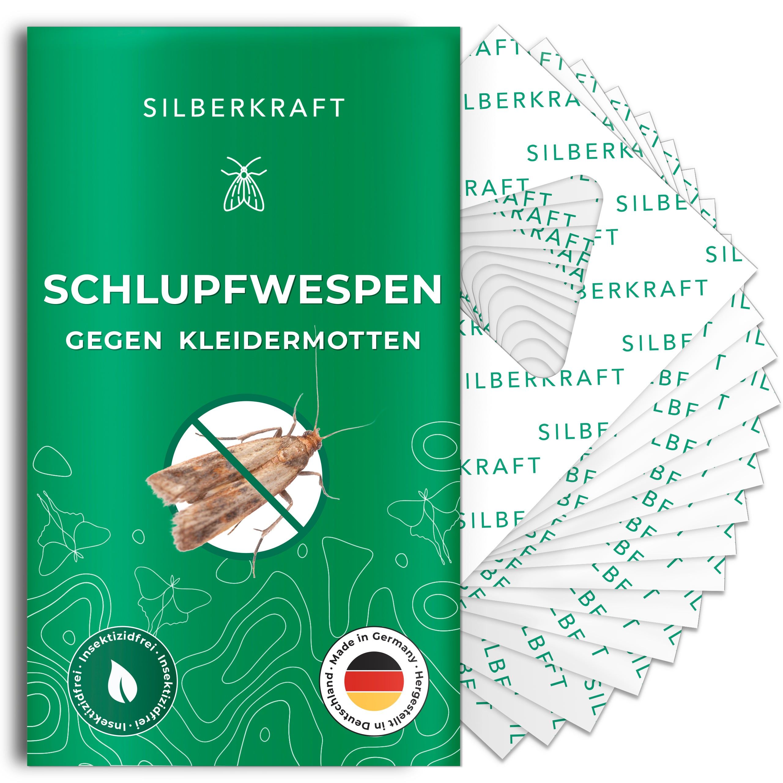 SILBERKRAFT Schlupfwespen gegen Kleidermotten