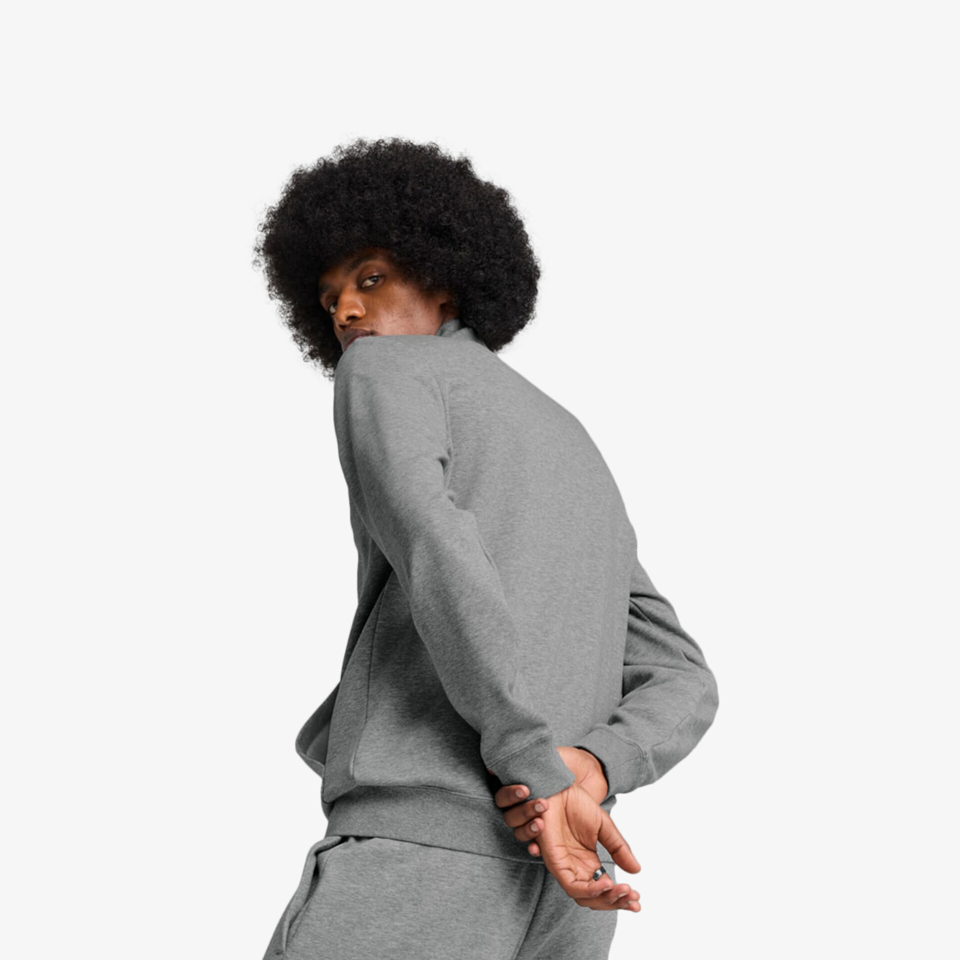PUMA ESS Logo Herren Hoodies & Sweater grau