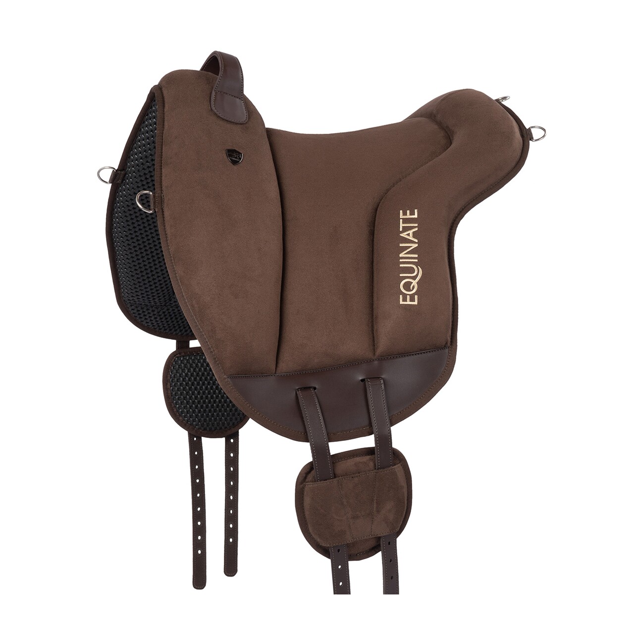 Equinate Reitpad Hamilton aus synthetischem Wildleder braun S