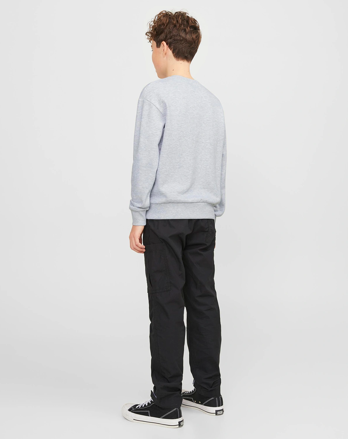 Sweatshirt JJEJOSH in white melange