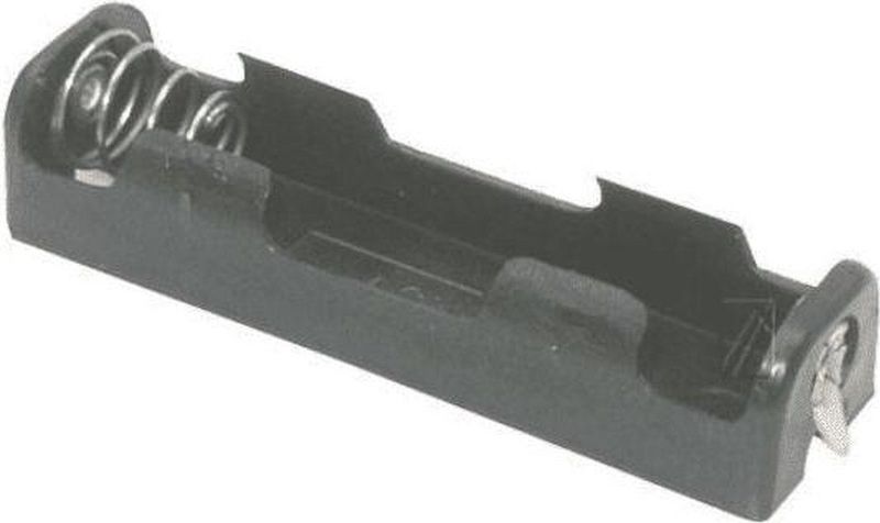 Batterijhouder voor 1 AA-batterij - soldeerbevestiging