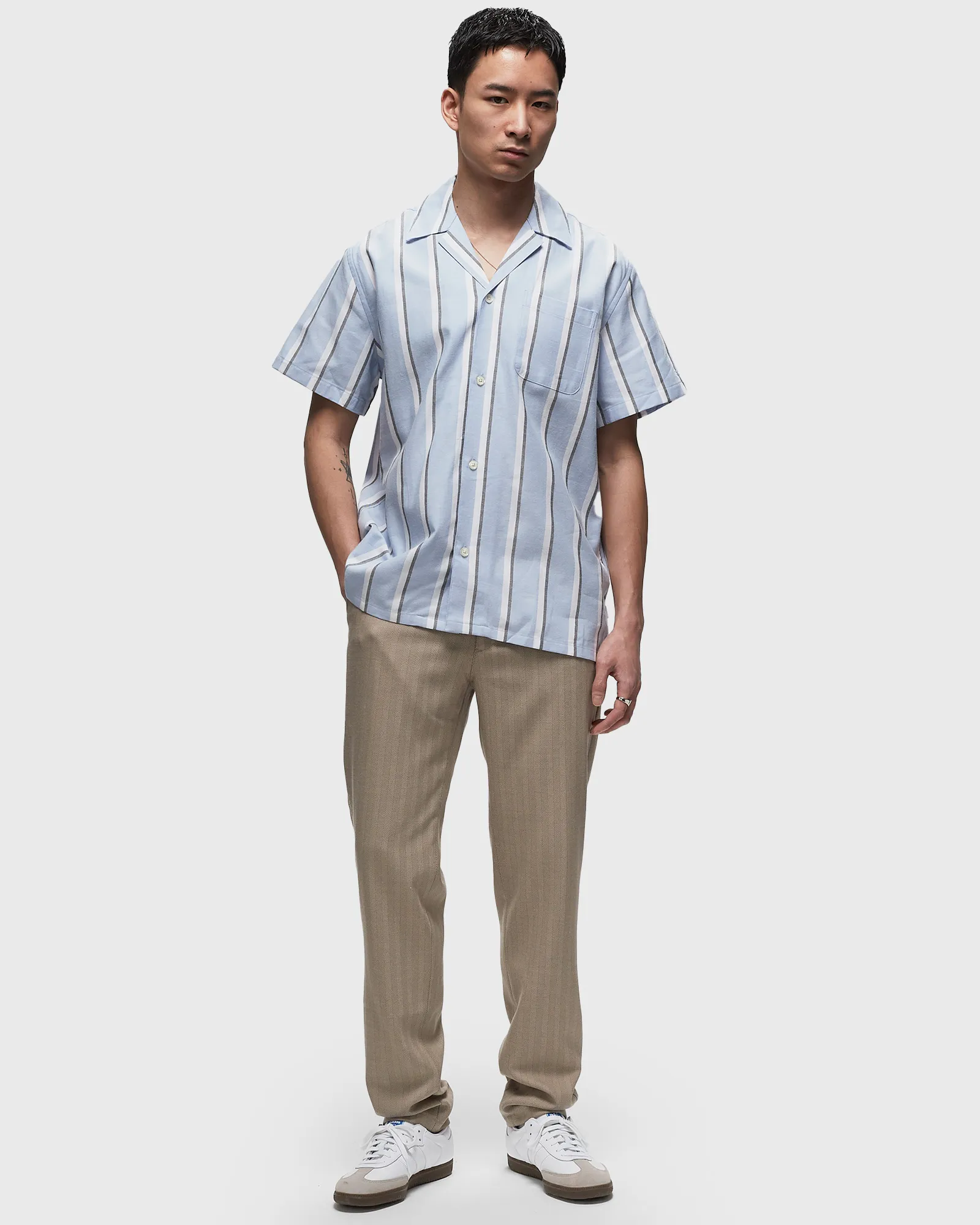 Les Deux Como Reg Herringbone Suit Pants
