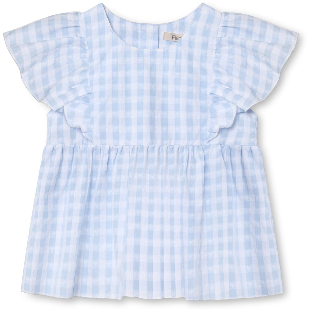 Køb Fliink Dream Blue Check Pari Top