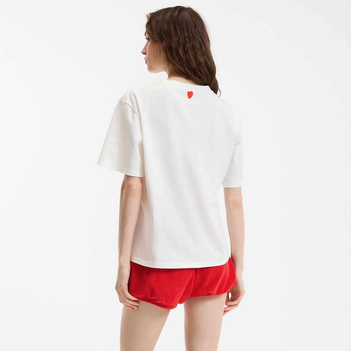 COLEÇÃO LA REDOUTE<br>Camiseta com gola redonda e mangas curtas