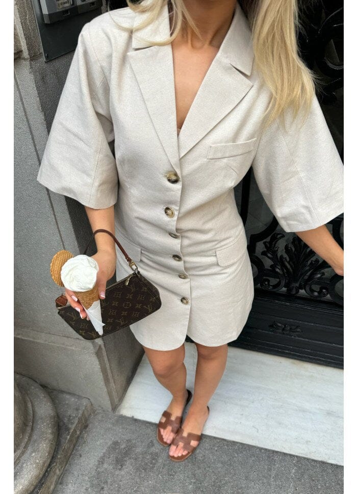 BYIC Selmaic Blazer Dress bl beige linen
