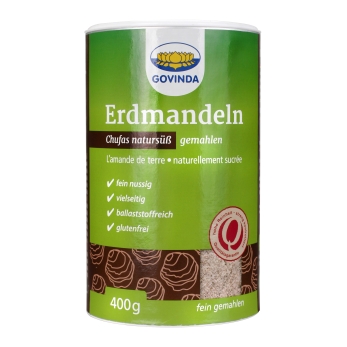 GOVINDA Erdmandeln/Chufas<br>400 g, Dose, gemahlen Bio