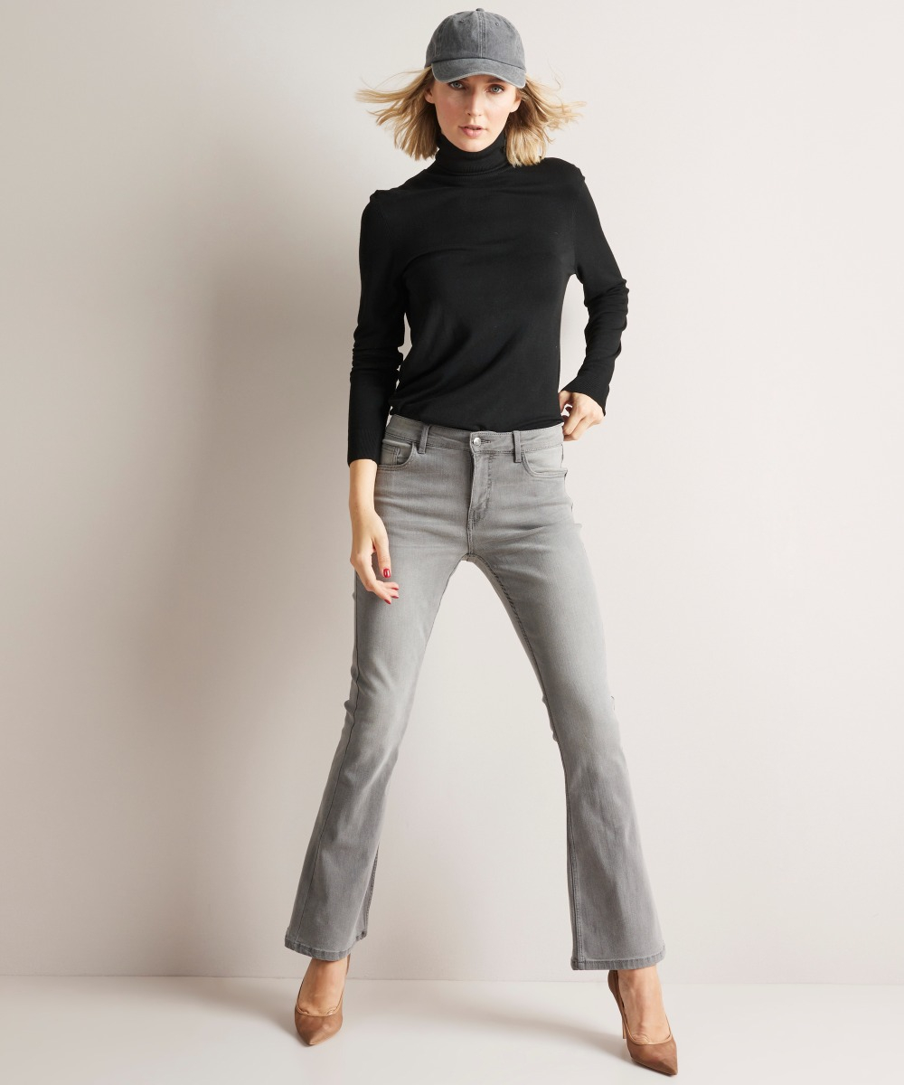 flared fit stretch jeans - noa