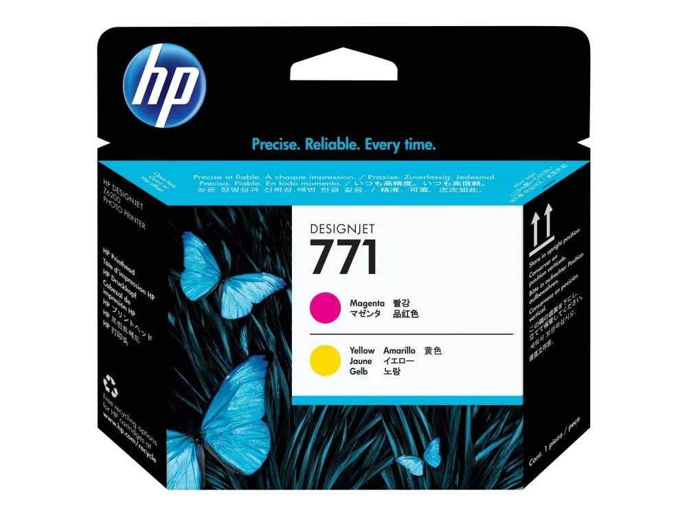 Printhoved HP 771 CE018A, Magenta/Gul