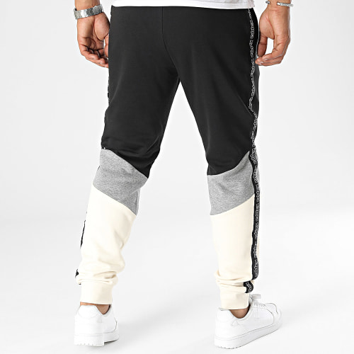 Pantalon Jogging Logo Idole 341I5UW Noir Gris Beige