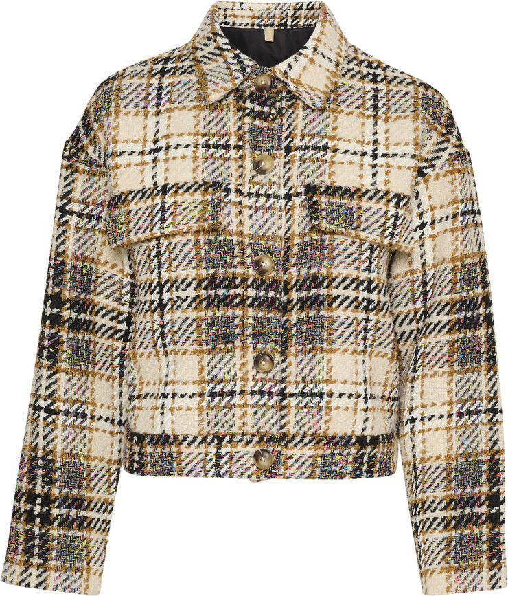 Culture CUaro Short Jacket Multi checks