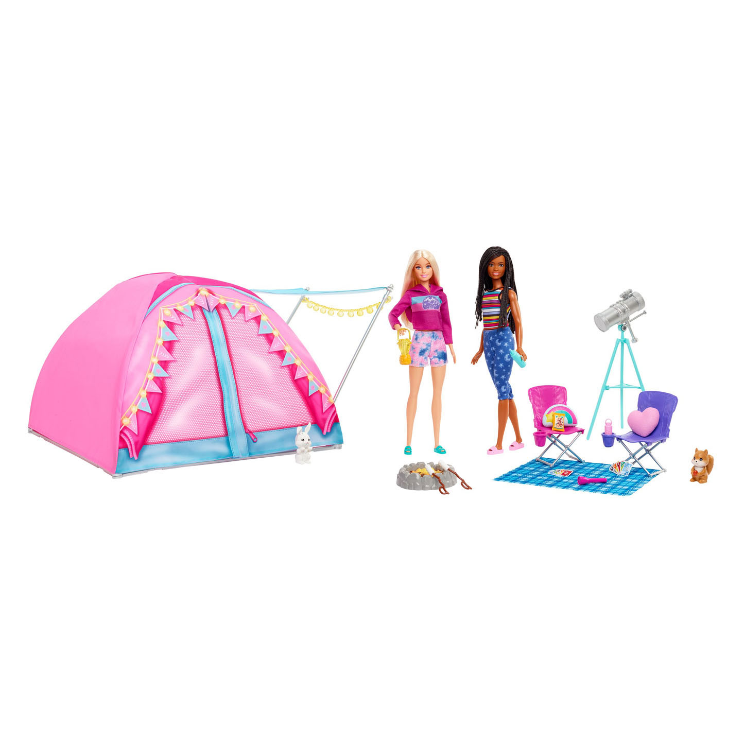Barbie Let's Go Camping Tent Speelset