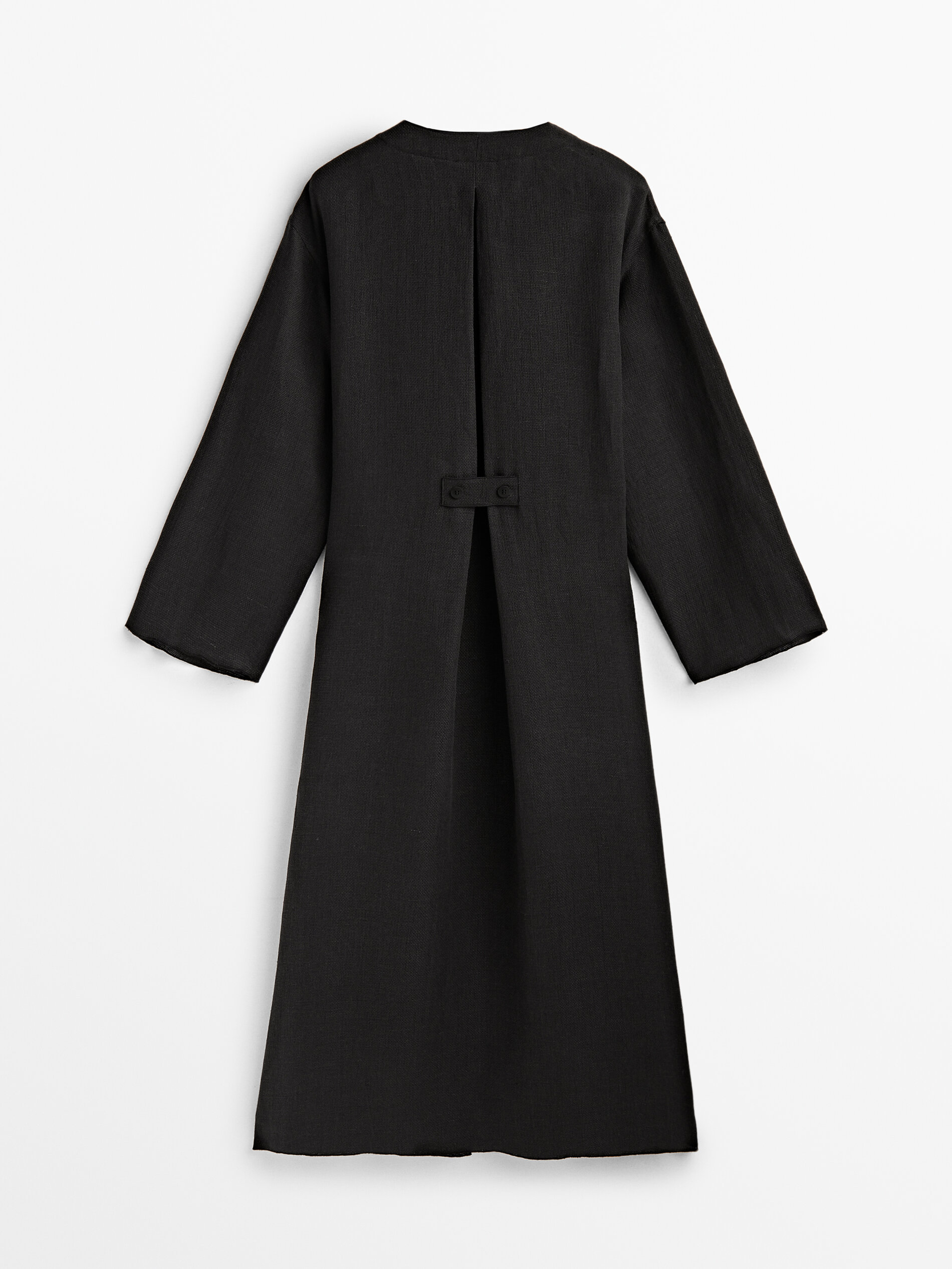 Blusão kimono lino Edição Limitada - NEGRO