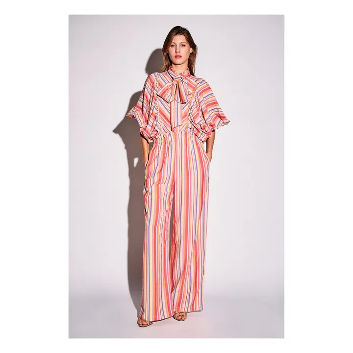 The Label Edition Pantalon Maeva | Rouge framboise