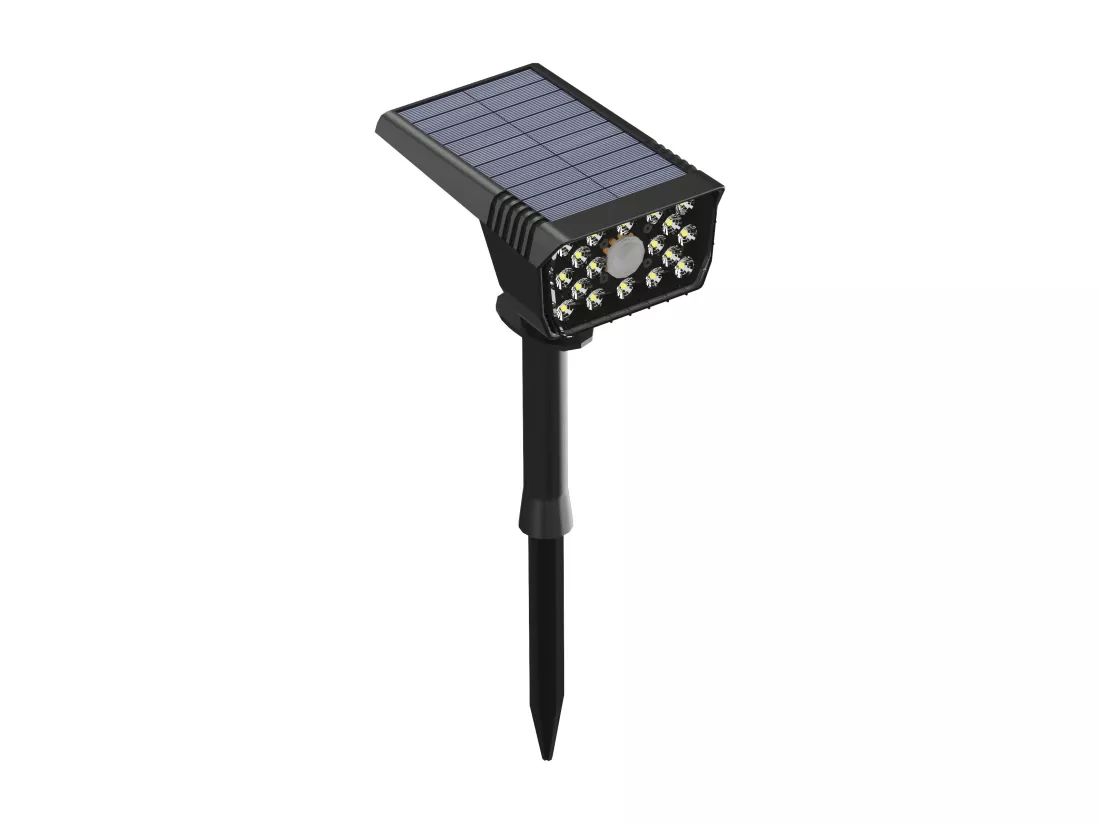 Balise solaire à planter - 300 lumens - Noir - HORSENS