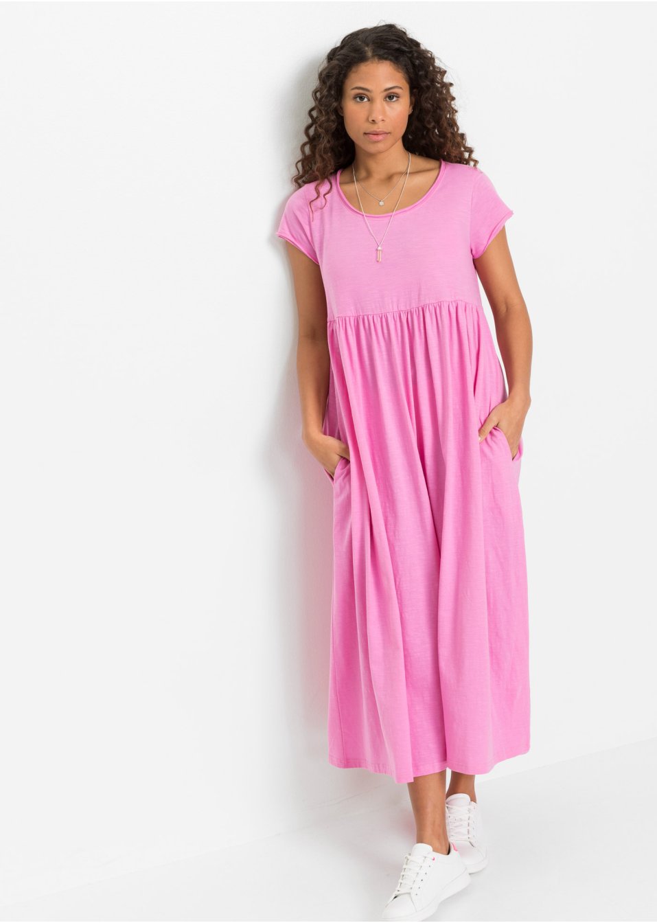 Robe longue en coton