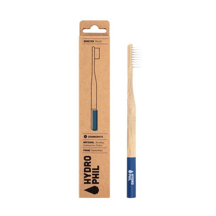 Nachhaltige Zahnbürste Bambus extra weich blau, 1 St