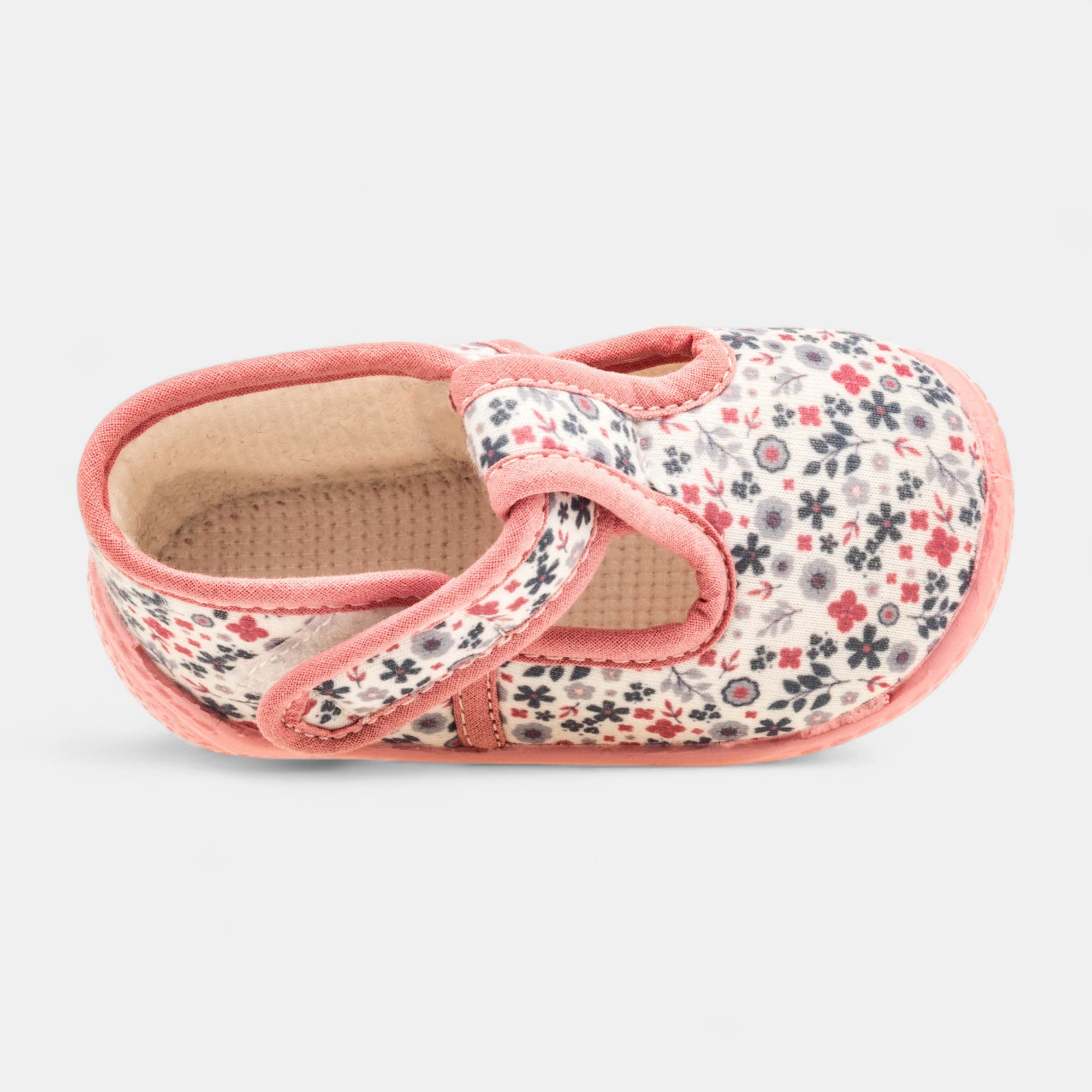 Pantoufles botillons Bébé fille rose