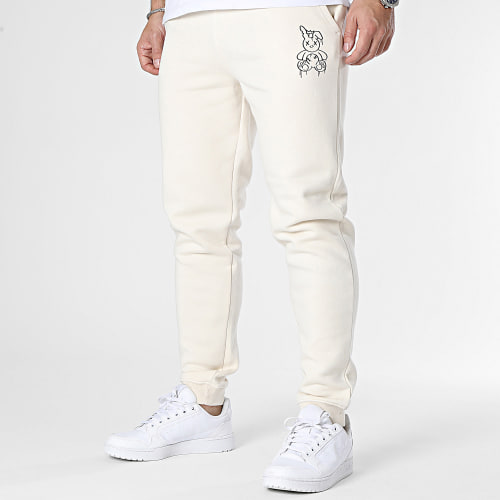 Pantalon Jogging Lapin King Beige Noir