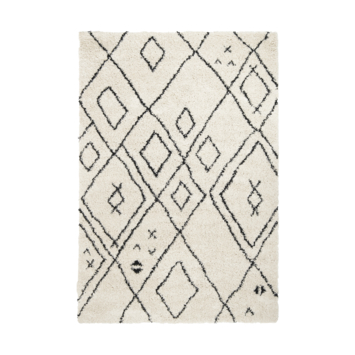 Vloerkleed Varamin Ruit Creme/Zwart 160x230 cm