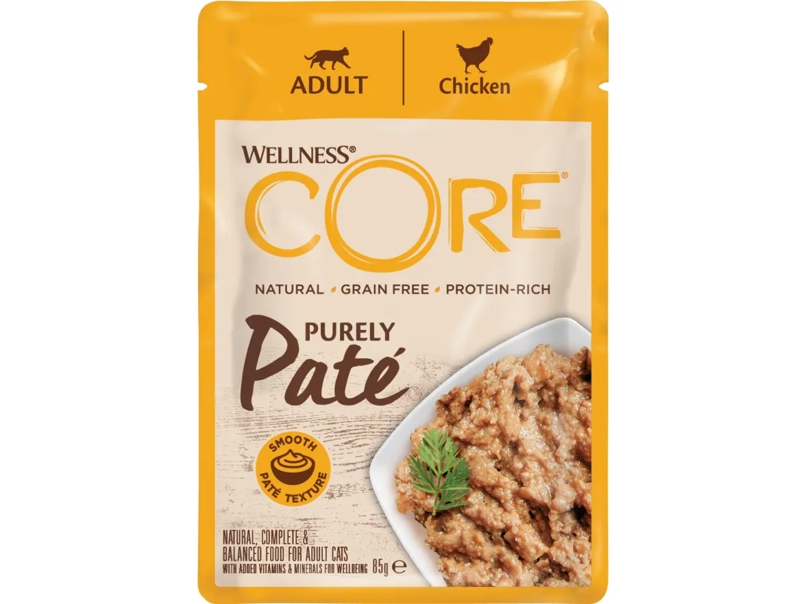 CORE Cat purely pate, Chicken 85 g - (24 pk/ps)