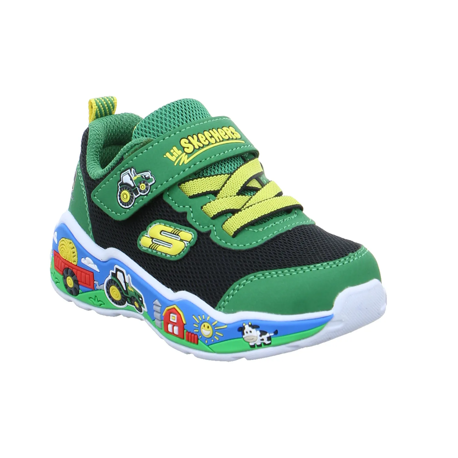 SKECHERS Baby-Sport-Bottine Grün Textil  Sneaker