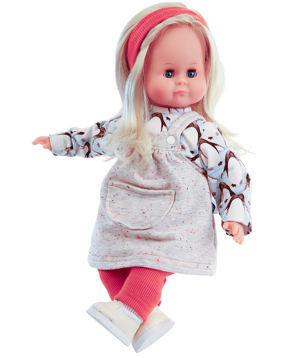 Puppe SCHLUMMERLE (37cm) mit blonden Haaren/blaue Augen