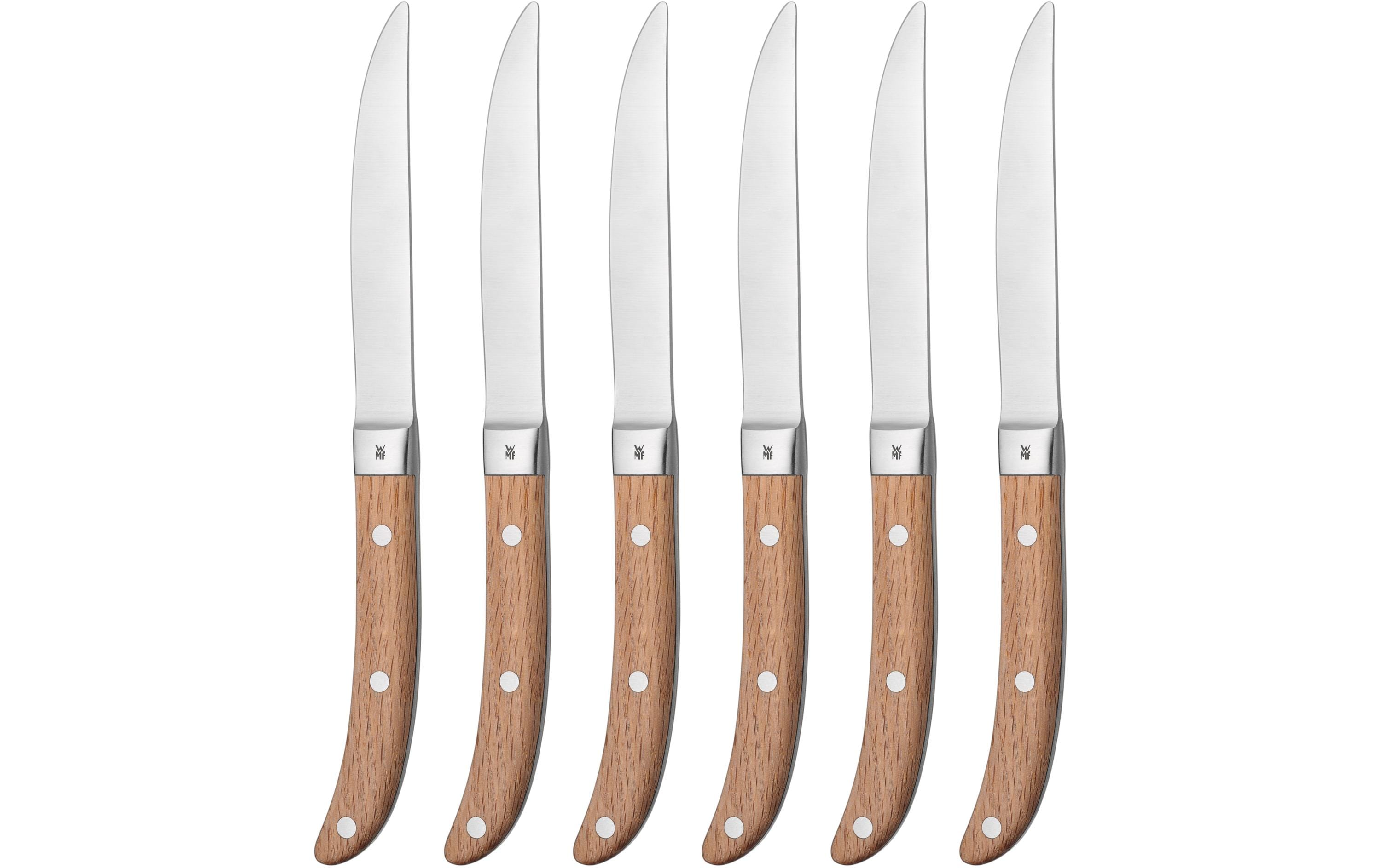 Steakmesser Ranch 6 Stück, EichenholzSteakmesser Set