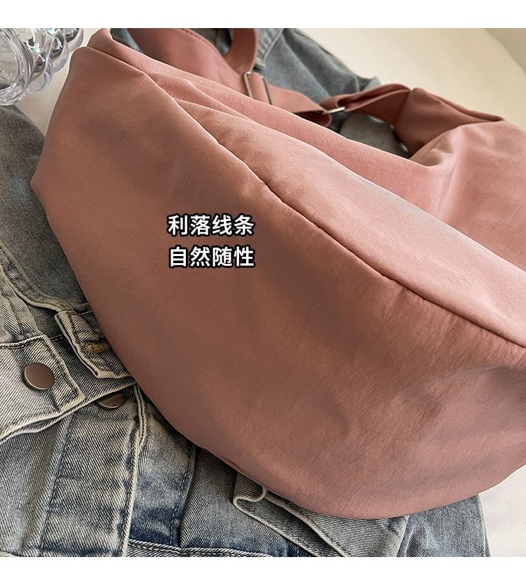 HOVERUP - Effen nylon crossbodytas