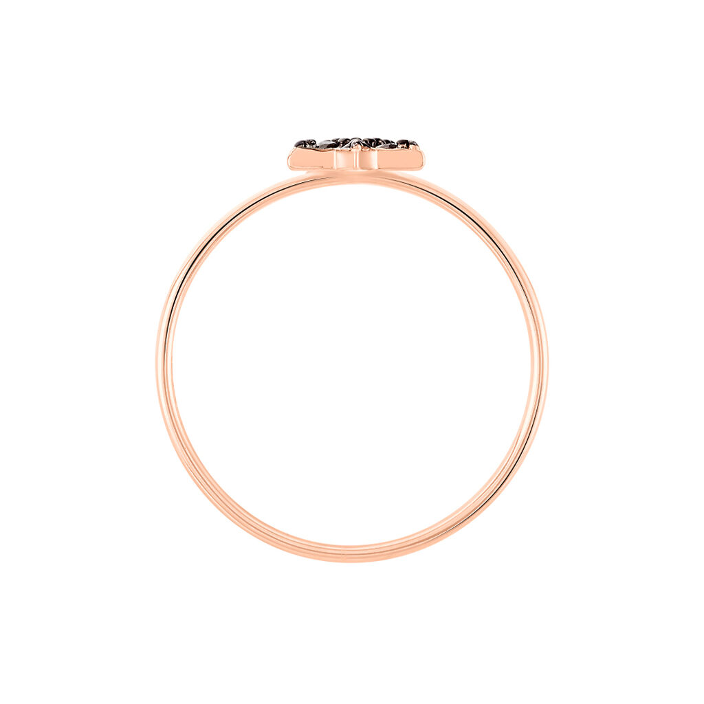 Bague Aliciana Argent Rose Oxyde De Zirconium