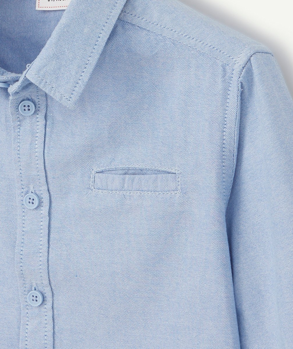 CHEMISE GARÇON EN COTON BLEU