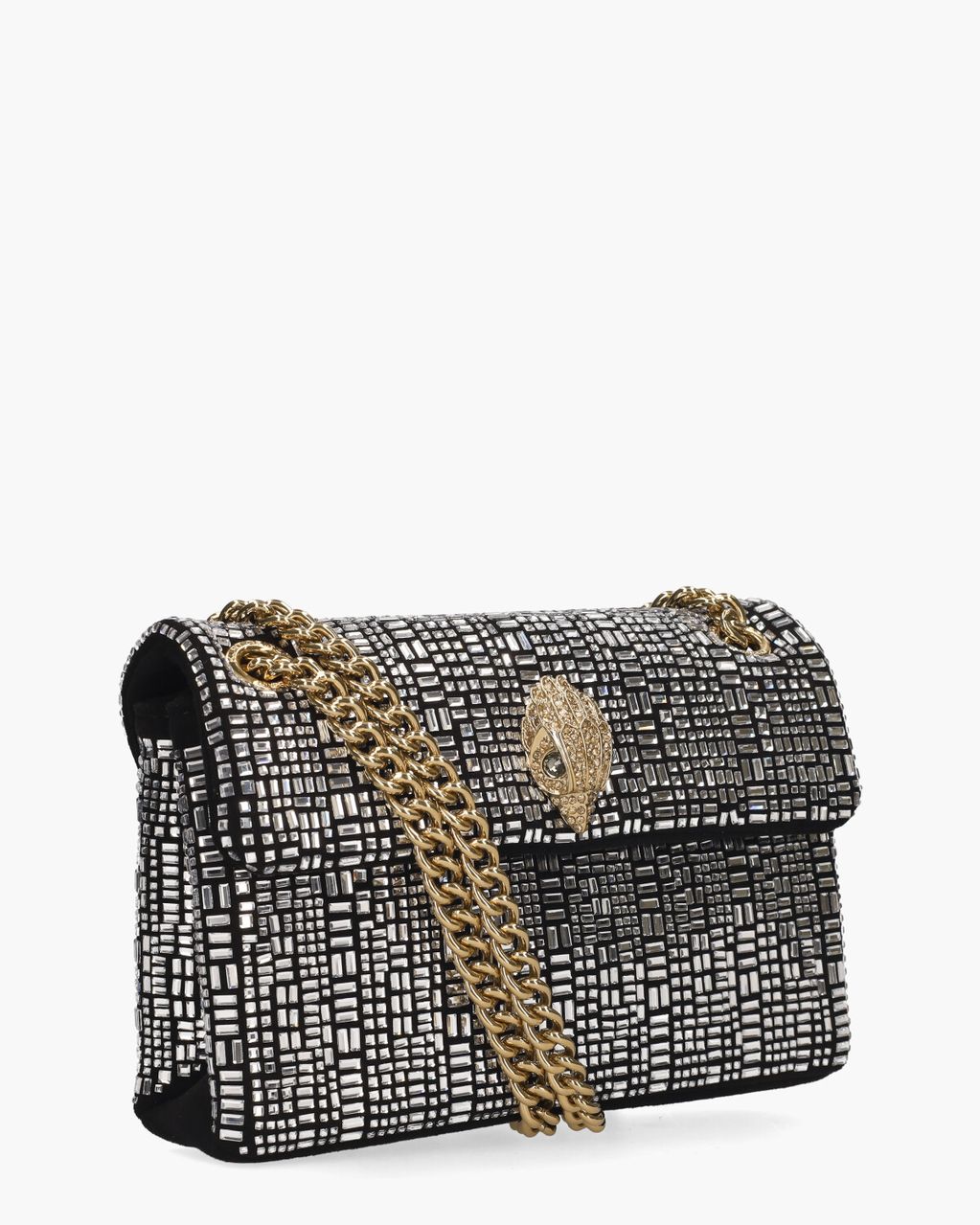 Kurt Geiger Mini Kensington Crystals Bag Zwart/Zilver Tas