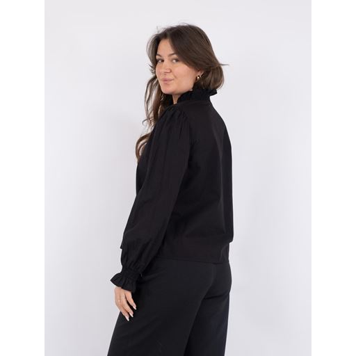 Neo Noir Brielle Solid Skjorte, Black, 38