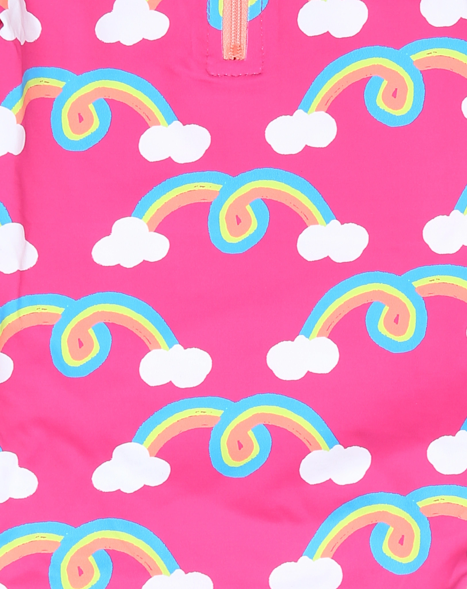 Langarm-Badeanzug RAINBOW ARCH in fuchsia