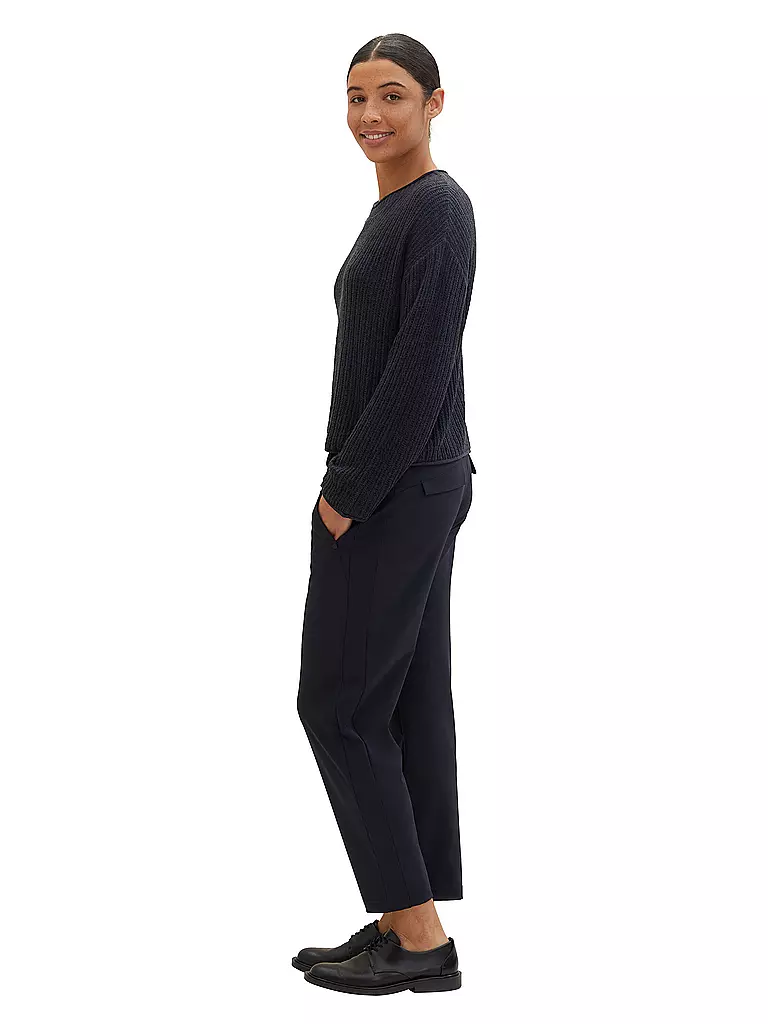 TOM TAILOR Hose Jogging Fit 7/8 dunkelblau