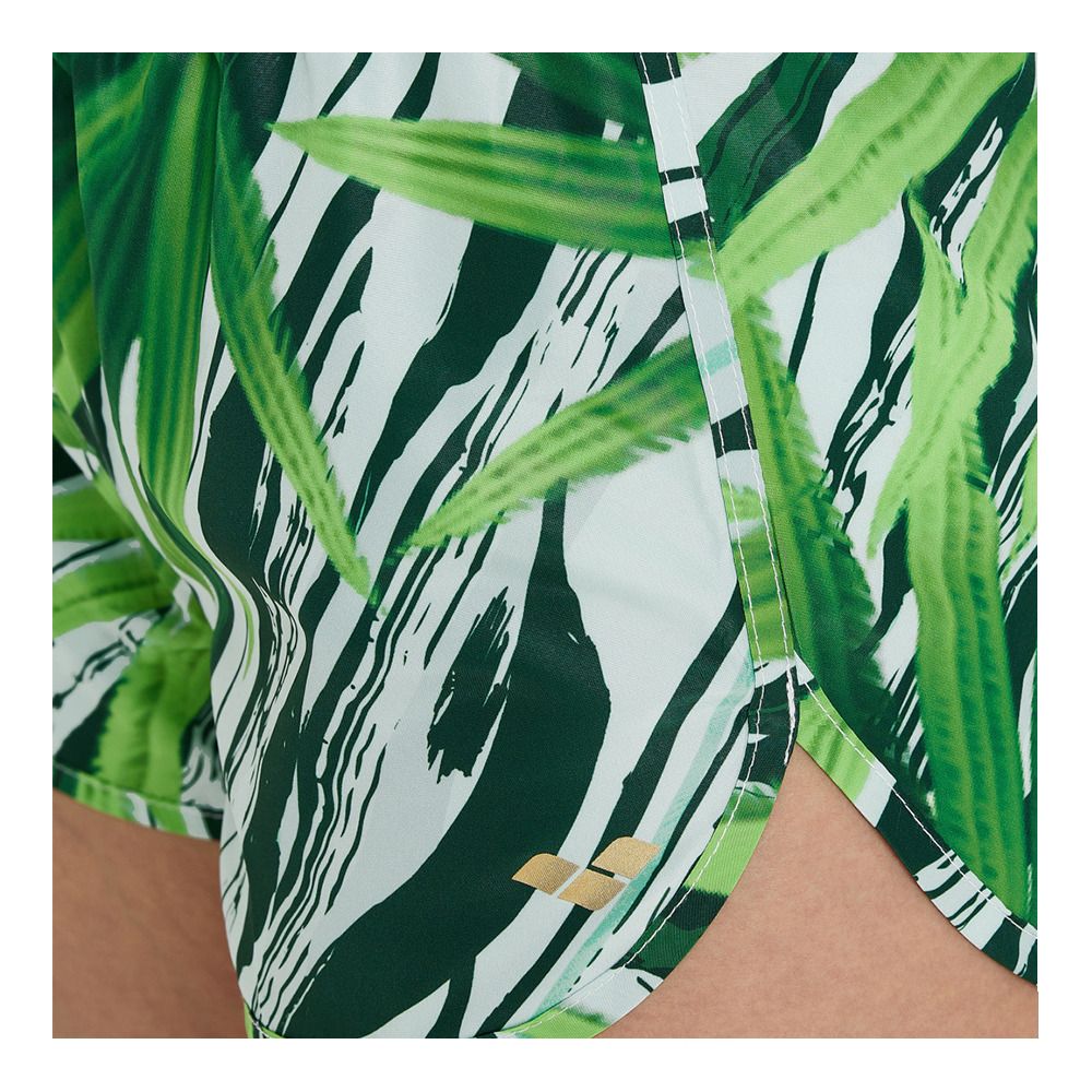 Arena ALLOVER - Short de bain Femme leaf multi