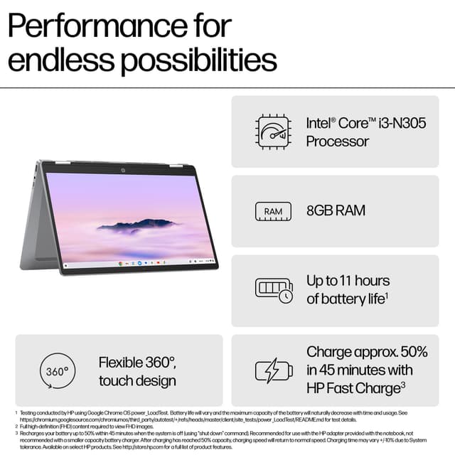 HP Chromebook x360 14 i3-N305/8/128/IPS 14