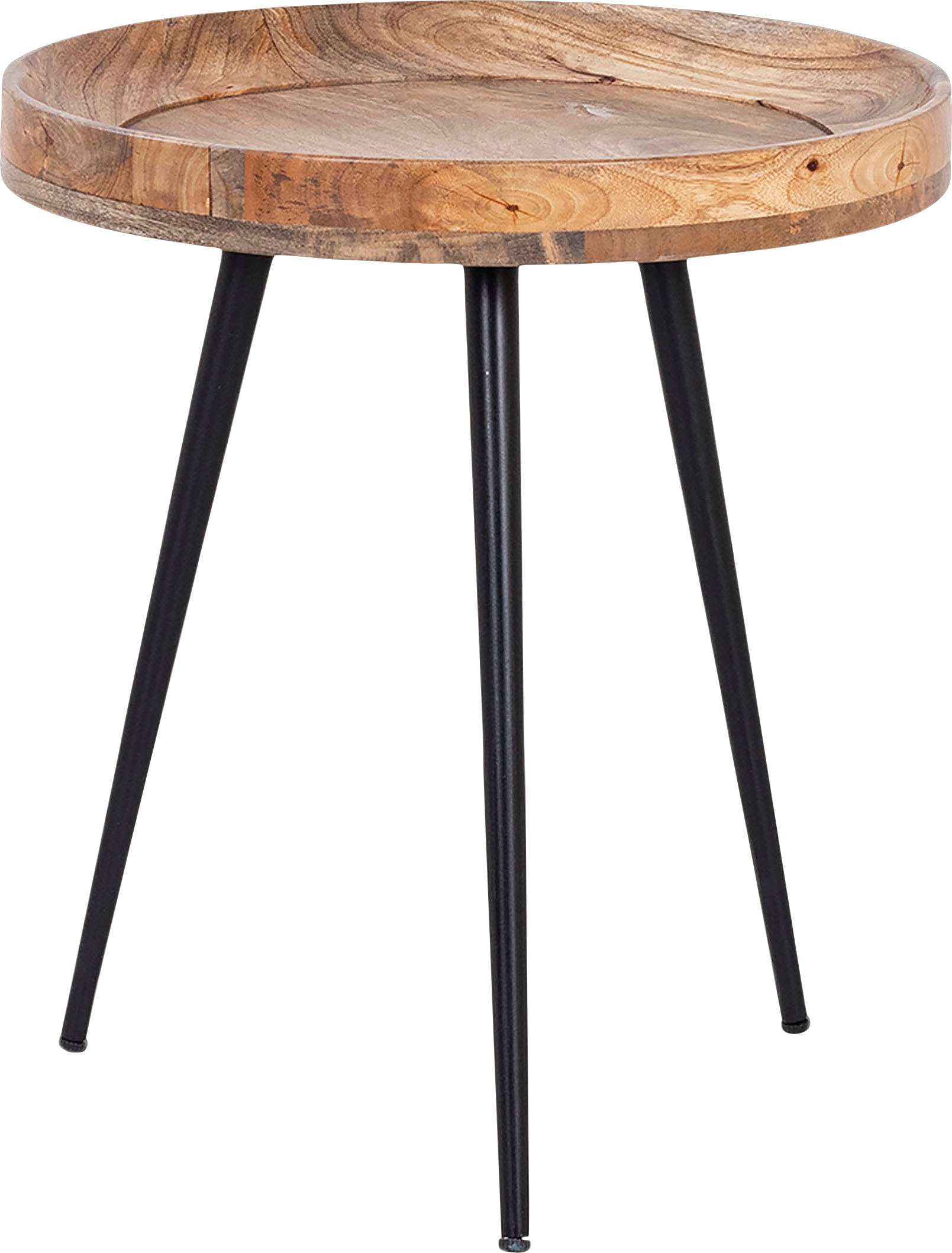byLIVING Beistelltisch »Ava« Massive runde Tischplatte, Durchmesser 38 oder 45 cm