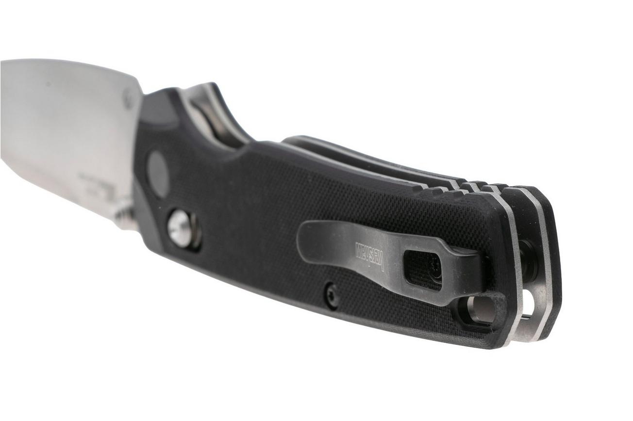 Kershaw Bel Air XL 6110 DuraLock Stonewashed MagnaCut, Black G10, zakmes