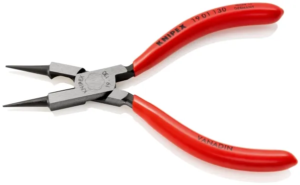 Knipex 19 01 130, Cirkeltænger, 2 mm, Stødbestandig, Dielektrisk, Krom-vanadium-stål, Plast, Rød