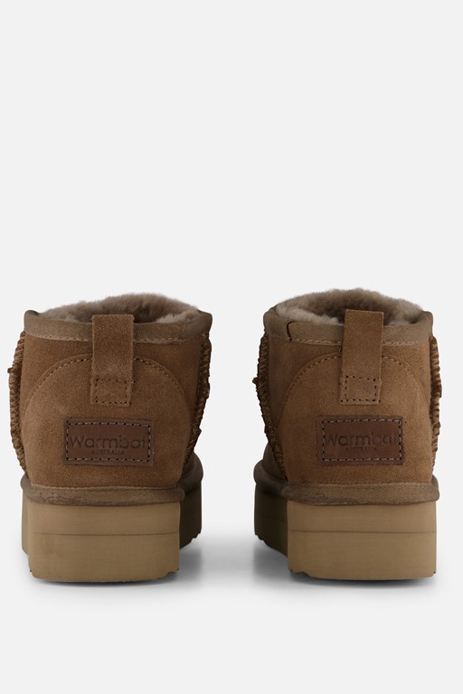 Warmbat Durack Gevoerde boots taupe Suede