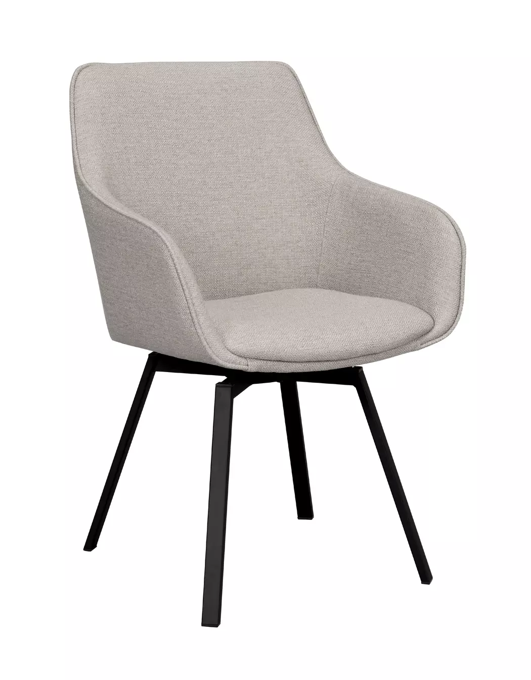 Stuhl Bezug aus Stoff in hellbeige