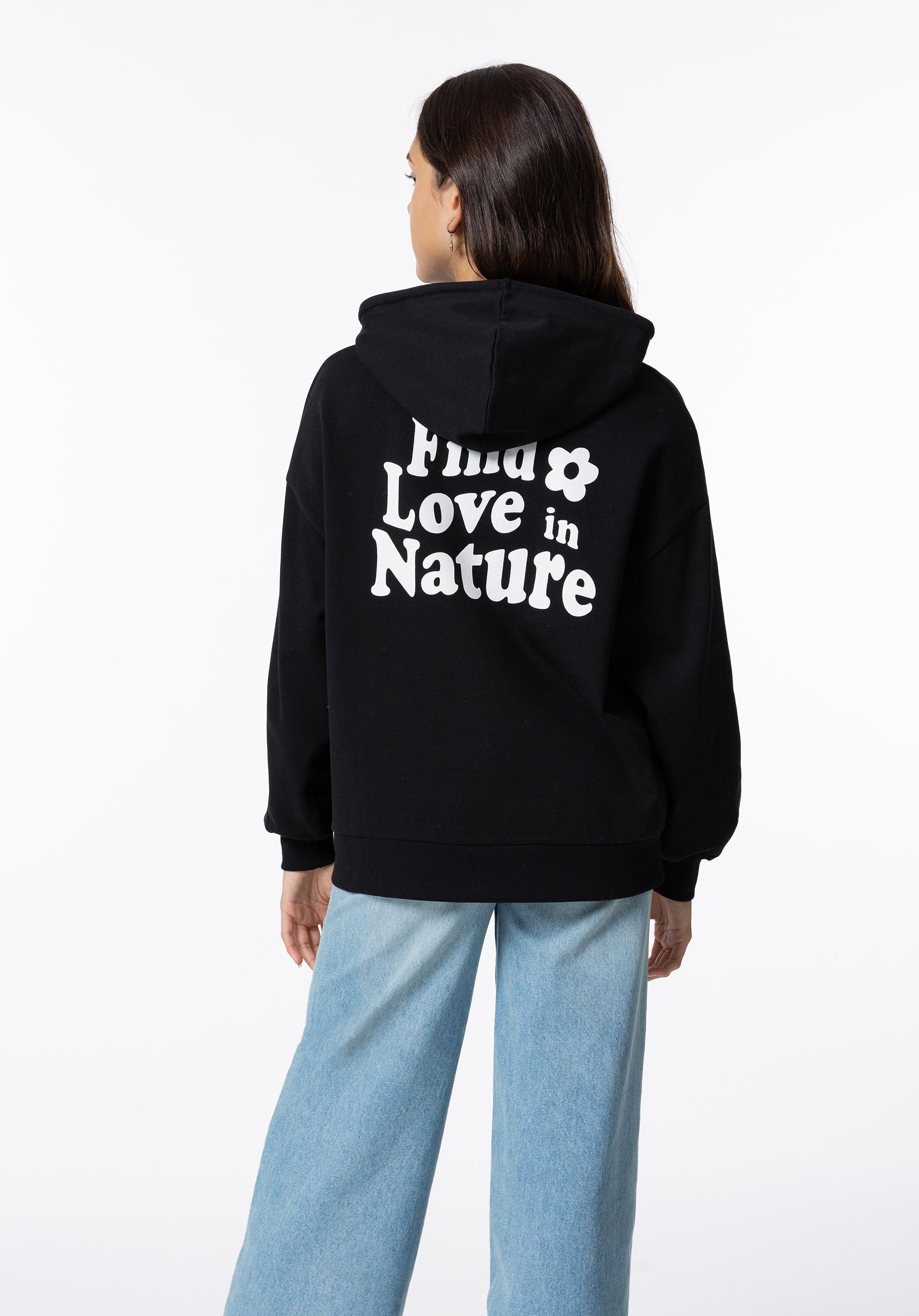 Hoodie com Mensagem nas Costas