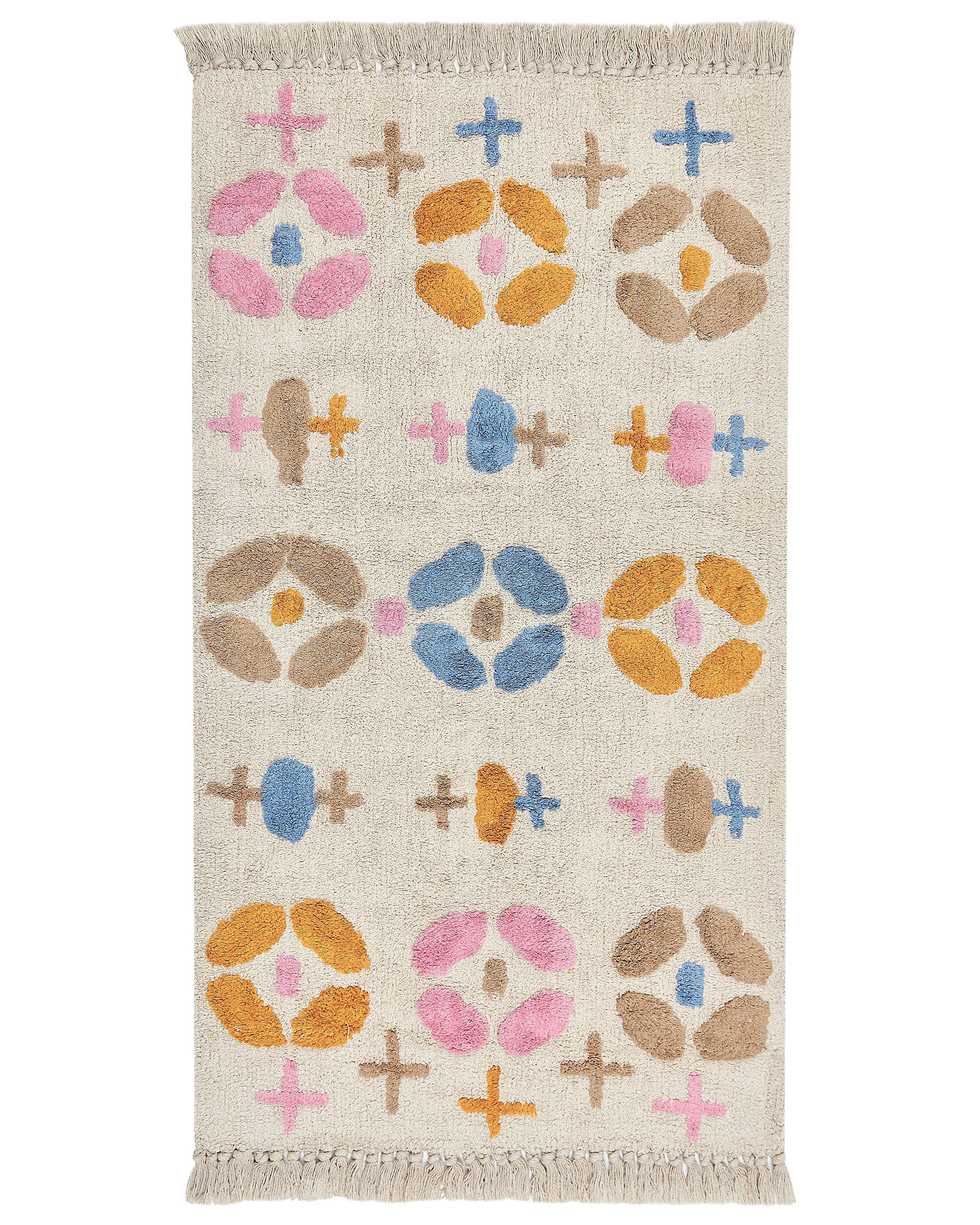 Kindervloerkleed DARAN Meerkleurig 80 x 150 cm Katoen