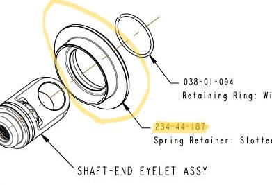 Fox Racing Shox Fox Spring Retainer: 2021 DHX2