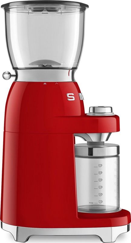 SMEG CGF01RDEU - Elektrische koffiemolen - Rood - 30 maalstanden
