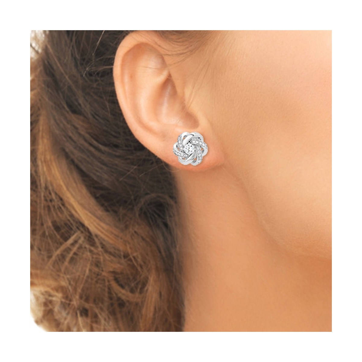 Boucles d'oreilles ornées de Cristaux scintillants SC Crystal
