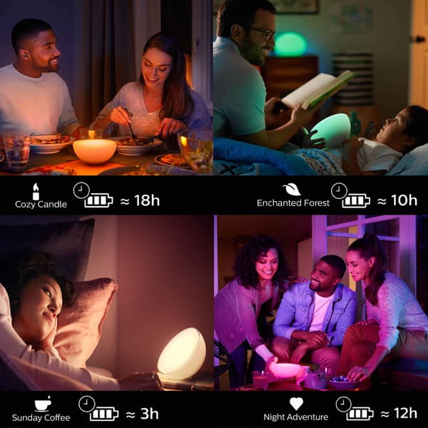 Philips Hue WCA Bærbar Go lampe 6W Hvit